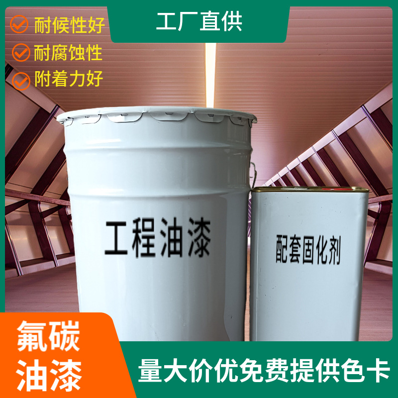 别墅户外金属高防腐蚀防锈钢结构桥梁工程氟碳油漆环氧富锌底漆