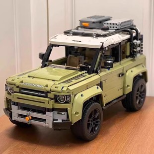 Compatible with Lego 42110 Land Rover Classic Defender Off-Road Vehicle Model Mechanical Series Car Assembly Building Blocks to Play
