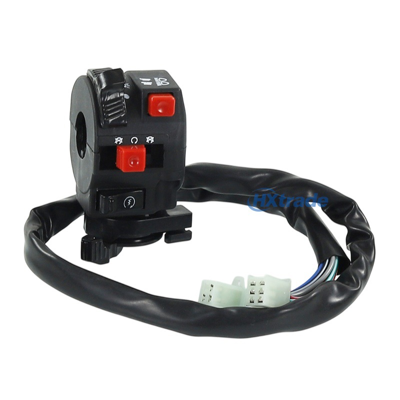 Atv Beach Bike Gy6 Off-Road Vehicle Five-Function Combination Switch with Air Damper Start-Up 6+3 Nine-Wire Left-Hand Switch