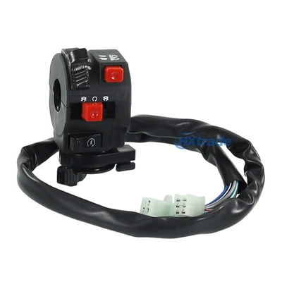 Atv Beach Bike Gy6 Off-Road Vehicle Five-Function Combination Switch with Air Damper Start-Up 6+3 Nine-Wire Left-Hand Switch (Power supply, ignition system accessories) - 63-nine-wire-left-hand-switch