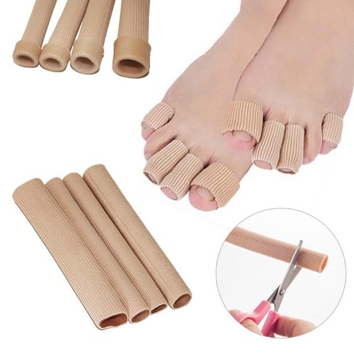 Silicone large and small toe protective sleeve fiber tube hand and toe toe separator corrector gel separator anti-wear and pain-proof