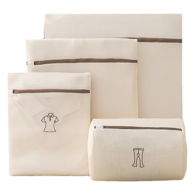 Sandwich Embroidery Laundry Bag Bra Washing Bag Thickened Washing Machine Anti-deformation Filter Mesh Bag Laundry Bag Household