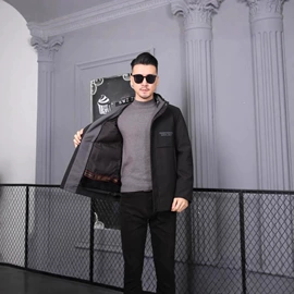 男式皮草;皮草;保暖裤