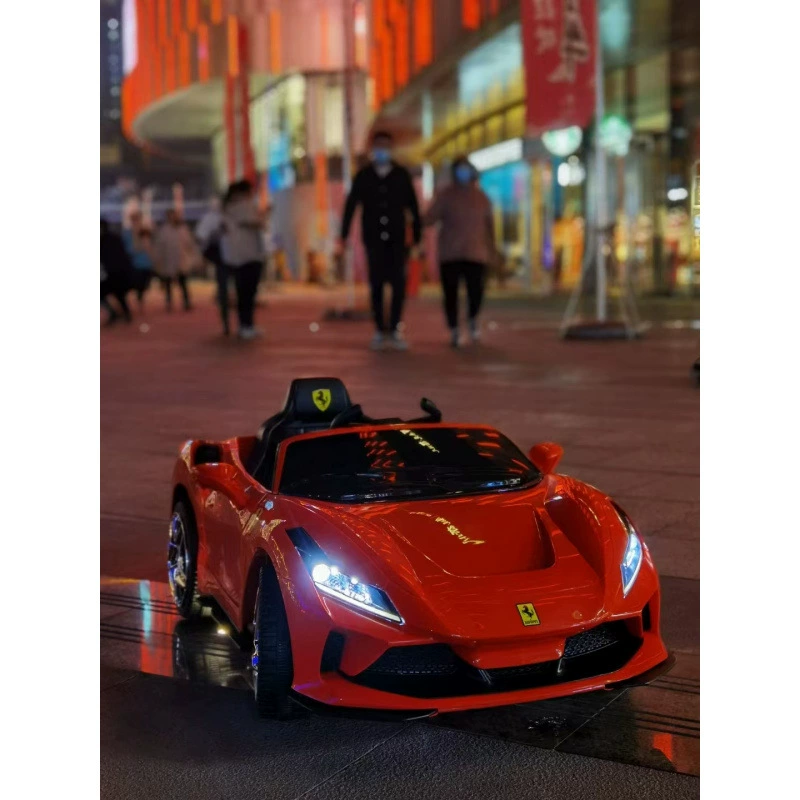 Ferrari игрушечный электромобиль, полноприводный транспорт с сиденьем, пульт дистанционного управления, для 1–12 лет