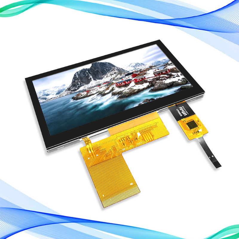 4.3寸TFT液晶模组RGB接口800*480分辨率IPS全视角电阻电容触摸LCD