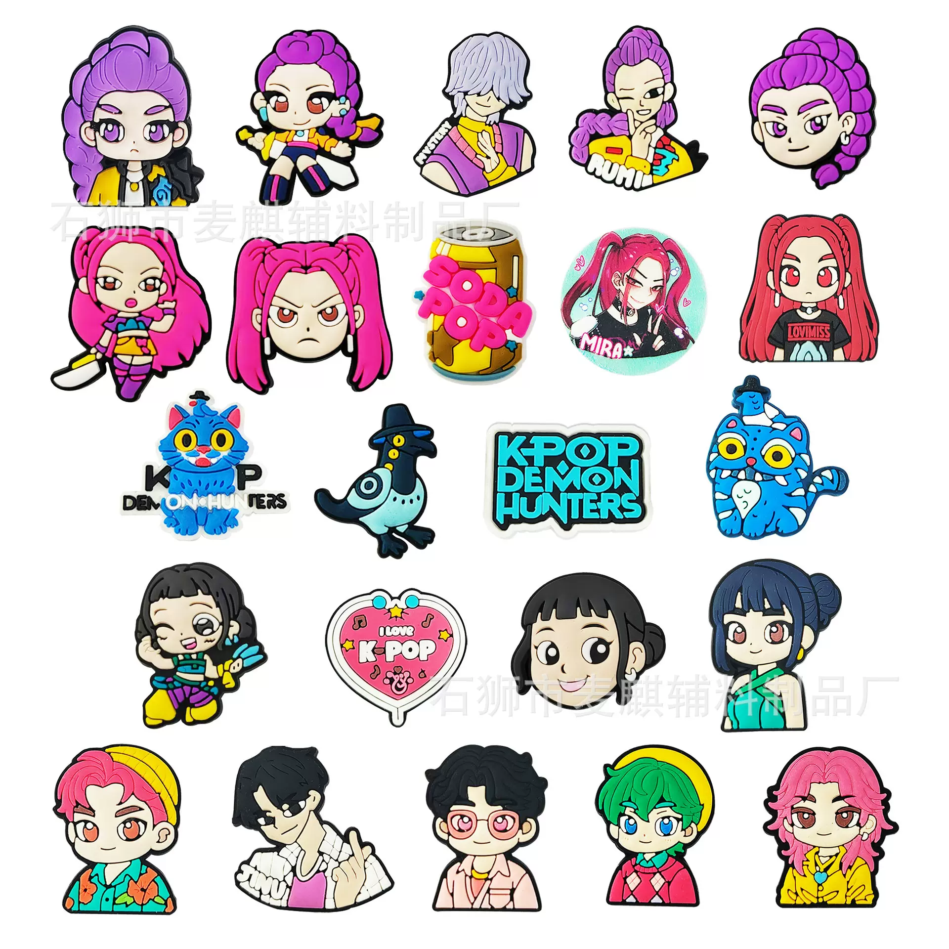 猎魔女团鞋花鞋扣洞洞鞋diy配饰配件花园鞋装饰扣配件跨境批发