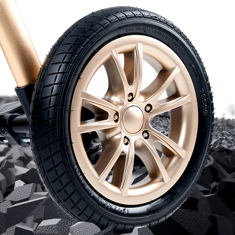 La canasta del cochecito de bebé de alto paisaje puede sentarse y acostarse, ligero y plegable, amortiguador bidireccional, cochecito de bebé recién nacido 0-3 años