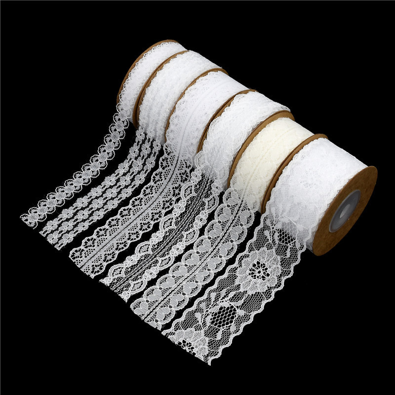 Cross-border crocheted blanco no elástico ropa interior de encaje Ropa Accesorios de boda cinturón hueco soluble en agua en stock 10 yardas