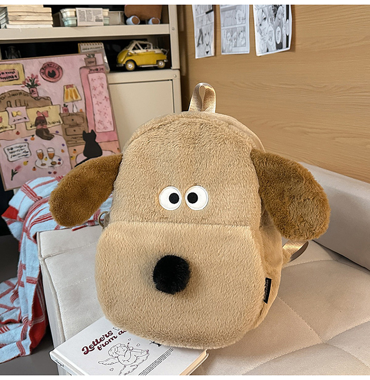 Mochila de peluche de dibujos animados, mochila de peluche de gran capacidad para estudiantes, mochila de clase, 2026 mochila de peluche de niña encantadora