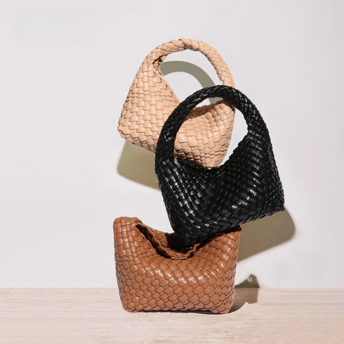 Factory woven vegetable basket children's bag small retro casual single shoulder crossbody lunch box bag hand-held women's bag drop shipping one piece