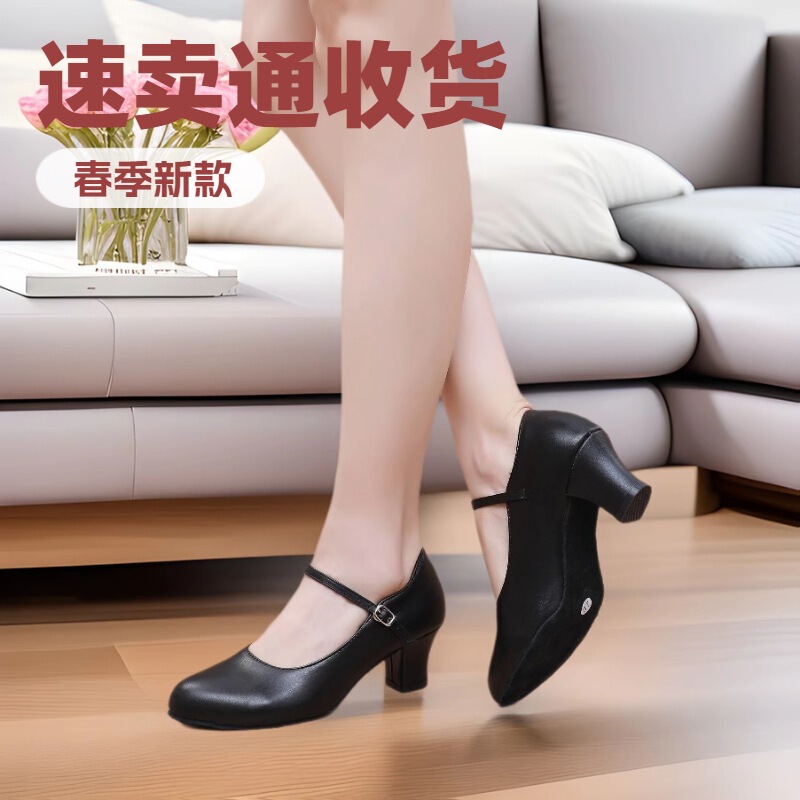 Cross-Border Amazon Social Dance Shoes Indoor Salsa Ballroom Party Large Size Women's Latin Dance Shoes High Heels