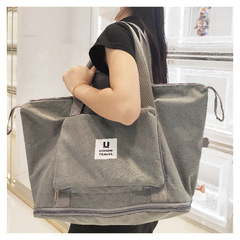 Travel bag large capacity unisex with telescopic handle, suitable for business trips, convenient, postpartum storage bag, sports bag, luggage bag