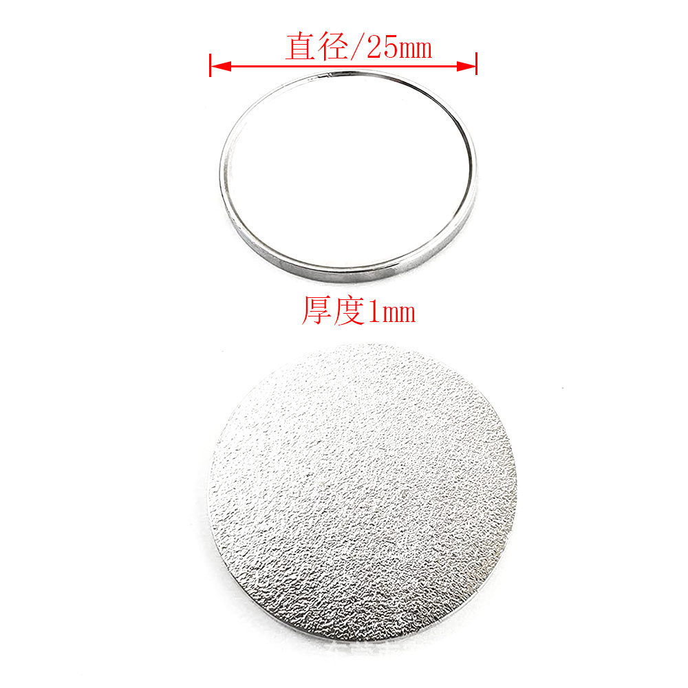 Marca de golf transfronteriza, clip para sombrero, moneda redonda en blanco, diámetro de bola, marca de golf de 25MM