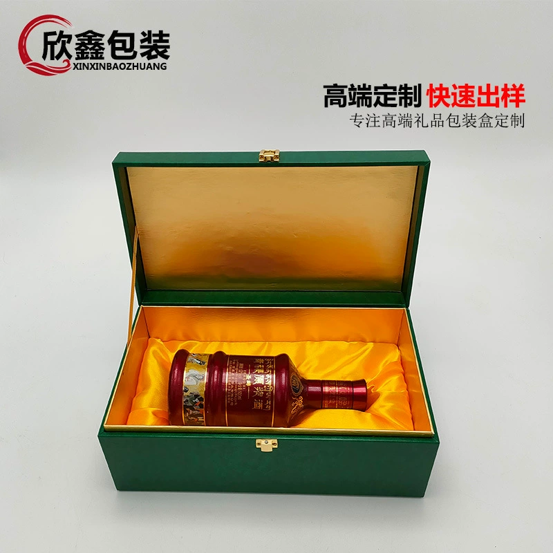 EBay экспортирует бутылку упаковочной коробки для ликера Maotai упаковочная коробка для ликера Maotai бизнес-подарок Подарочная коробка ручной работы кожаная коробка