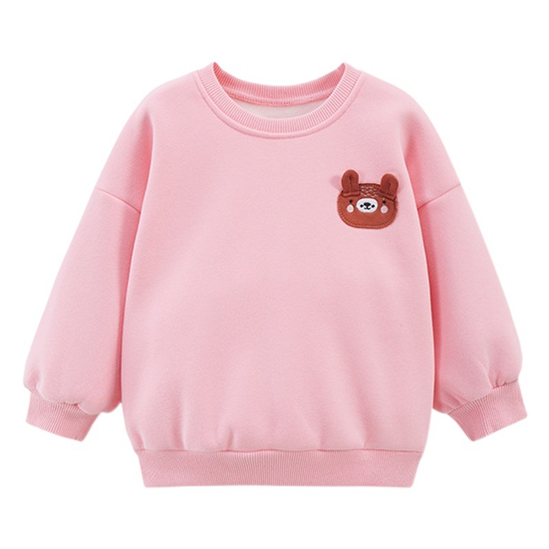 Little Maven Otoño e Invierno niñas de manga larga con forro polar suéter nuevo cuello redondo Jersey impreso ropa para niños image 1