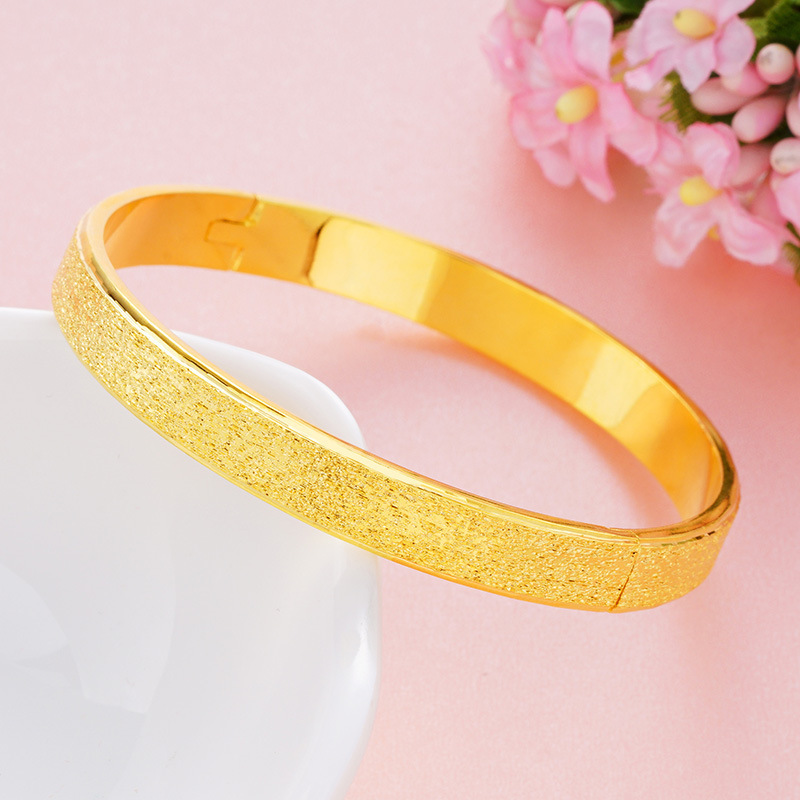 Vietnam sand Gold opening buckle sand bracelet brass gold-plated fashion lovers bracelet bracelet first jewelry color