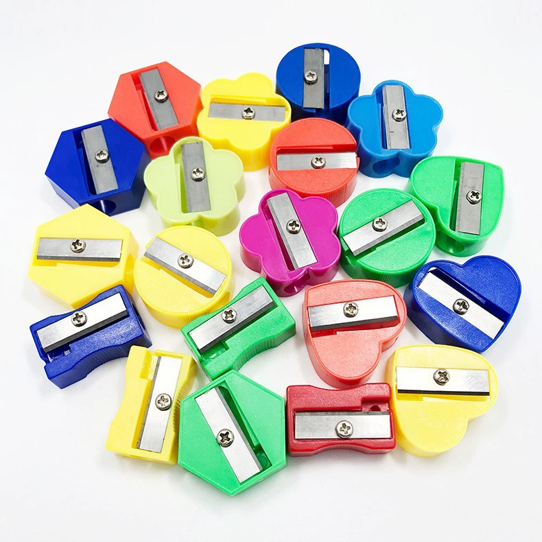 Мини-точилка для карандашей ярких цветов с одним отверстием, компактная красочная точилка для карандашей, детский подарок, точилка для карандашей для студентов, трансграничная оптовая продажа