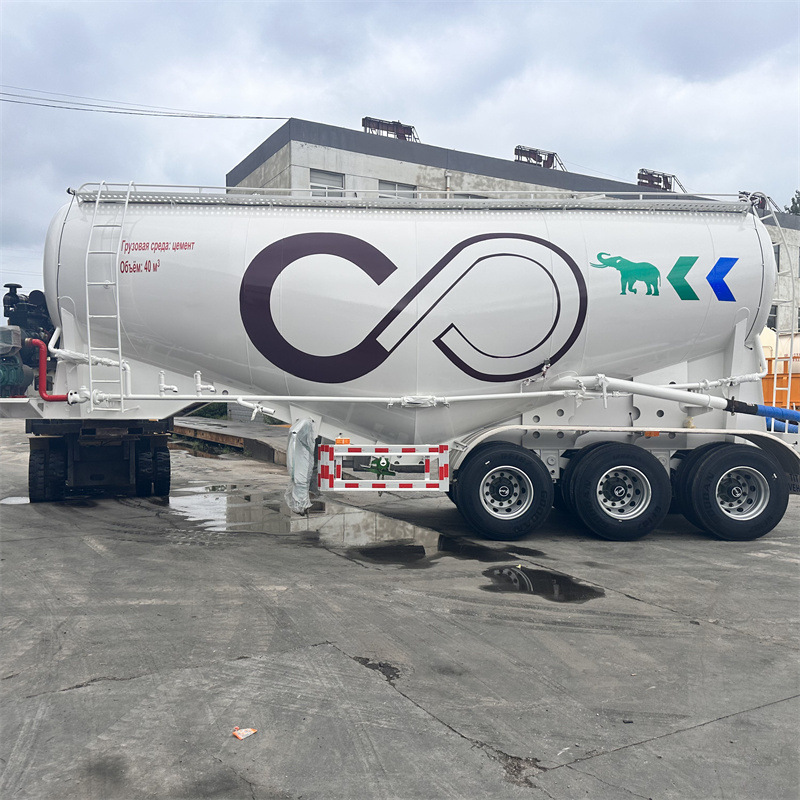 2024年新款35方散装水泥罐车 轻量化免税型下灰半挂车配置分期价