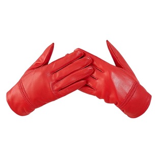 All-finger children's sheepskin gloves winter velvet padded waterproof non-slip color variety factory direct sales