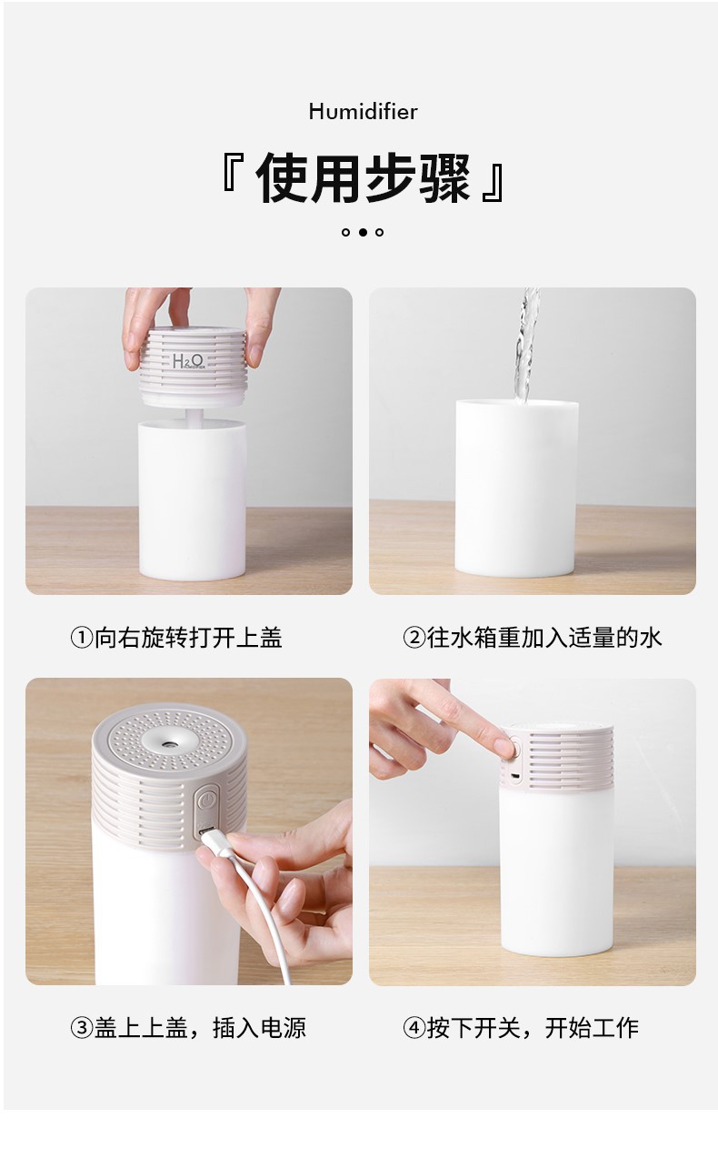 商品详情图_安车安安车安汽车用品光影加湿器多彩氛围灯USB车