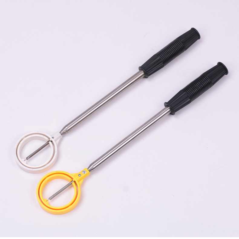 Recogedor de pelotas de golf selector de pelotas de golf varilla de antena 8-Sección A cabeza doble anillo redondo selector de pelotas