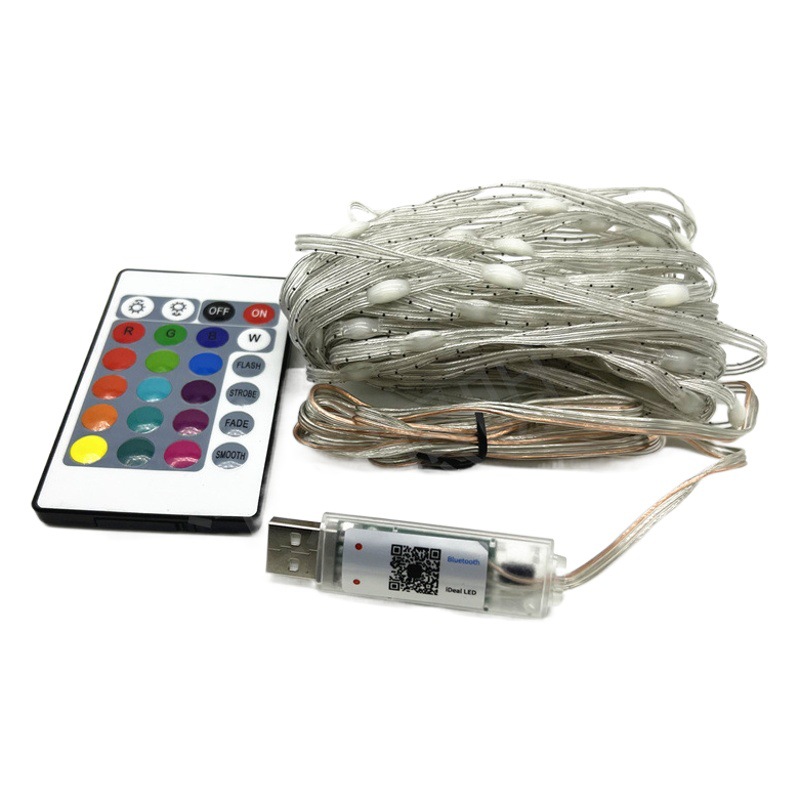 5V color mágico línea de cuero luz LED impermeable doble control caballo agua corriente Cadena de luz USB control remoto atmósfera luz traje fábrica al por mayor