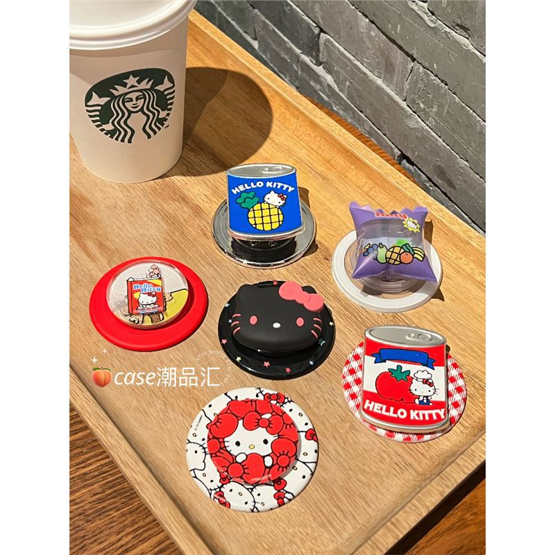 【ハローキティ共同ブランド バブルソーダ ユニバーサルマグネットホルダー】スナックパラダイス KT缶 バンプエアバッグ|undefined