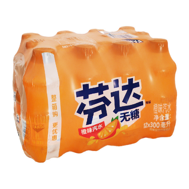 おいしい無糖ファンタドリンク 300ml×12本 オレンジジュース オレンジ風味 ミニ炭酸飲料 小瓶 フルボックス|undefined