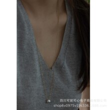 301韩代日系不掉色项链可调节长度多戴法双色拼接时髦感y1-12