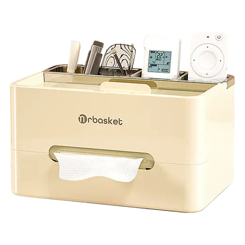 Caja de pañuelos hogar sala de estar mesa de café comedor creativo Luz de lujo dormitorio multifuncional escritorio caja de pañuelos de almacenamiento de control remoto