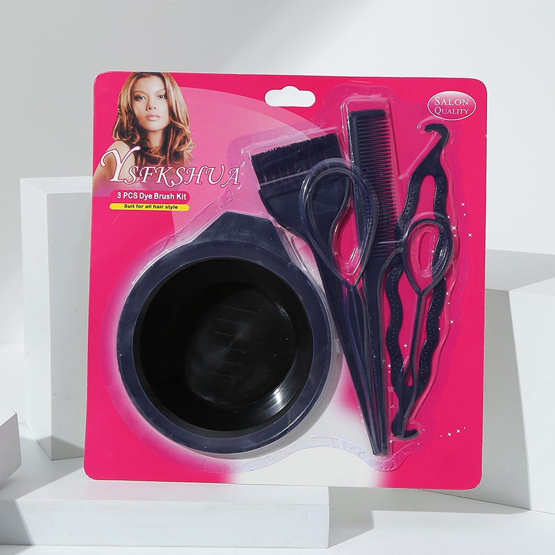 Peluquería transfronteriza, cepillo para teñir el cabello, juego de peines, herramientas de peluquería, cepillo para hornear, corte de cabello, juego de permanente y teñido al por mayor