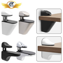 可调节钢化玻璃夹固定夹鸭嘴F型隔板夹子层板支撑架卡扣托件配件