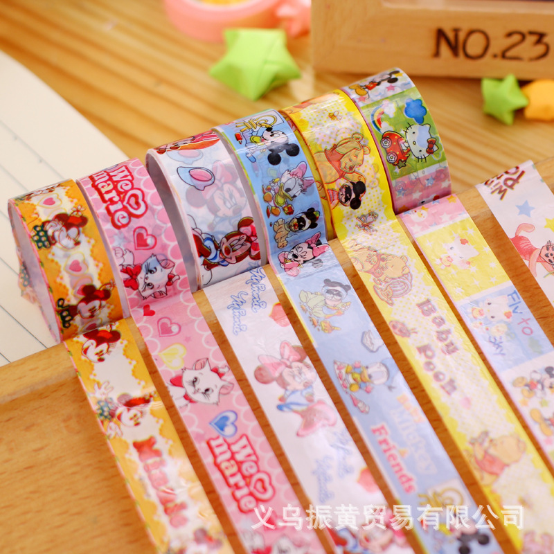 3 AJ-5 South Korea stationery Cartoon Tape wholesale Children tape Coloured adhesive tape Factory direct T