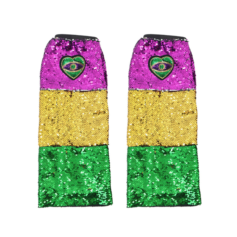 Europa y América de la moda callejera de metal sequinilla piernas cinturón elástico pantalones de baile de carnaval disfraz de gala props