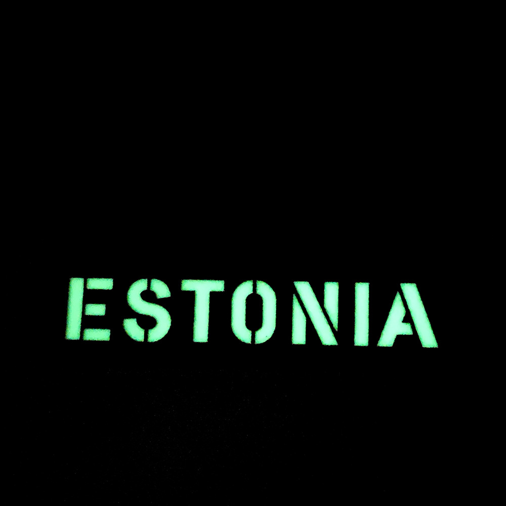 벨크로 국기와 하이크 야외 조명 에스토니아 벨크로 완장 옷감 라벨 스티커 가방