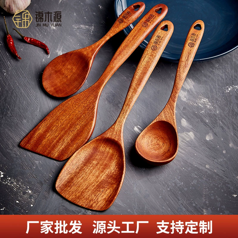 Can be customized in Jinmuyuan Wu Tan Wood Pot shovel spoonless paint, non -sticky pot wooden spatula, not hurting the pot and stir -fried shovel