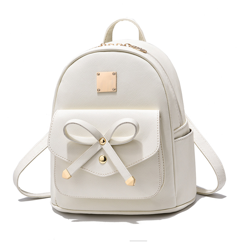 Mochila pequeña para mujer 2025, estilo europeo y americano, mochila escolar con lazo, estilo fresco, bolso pequeño moderno