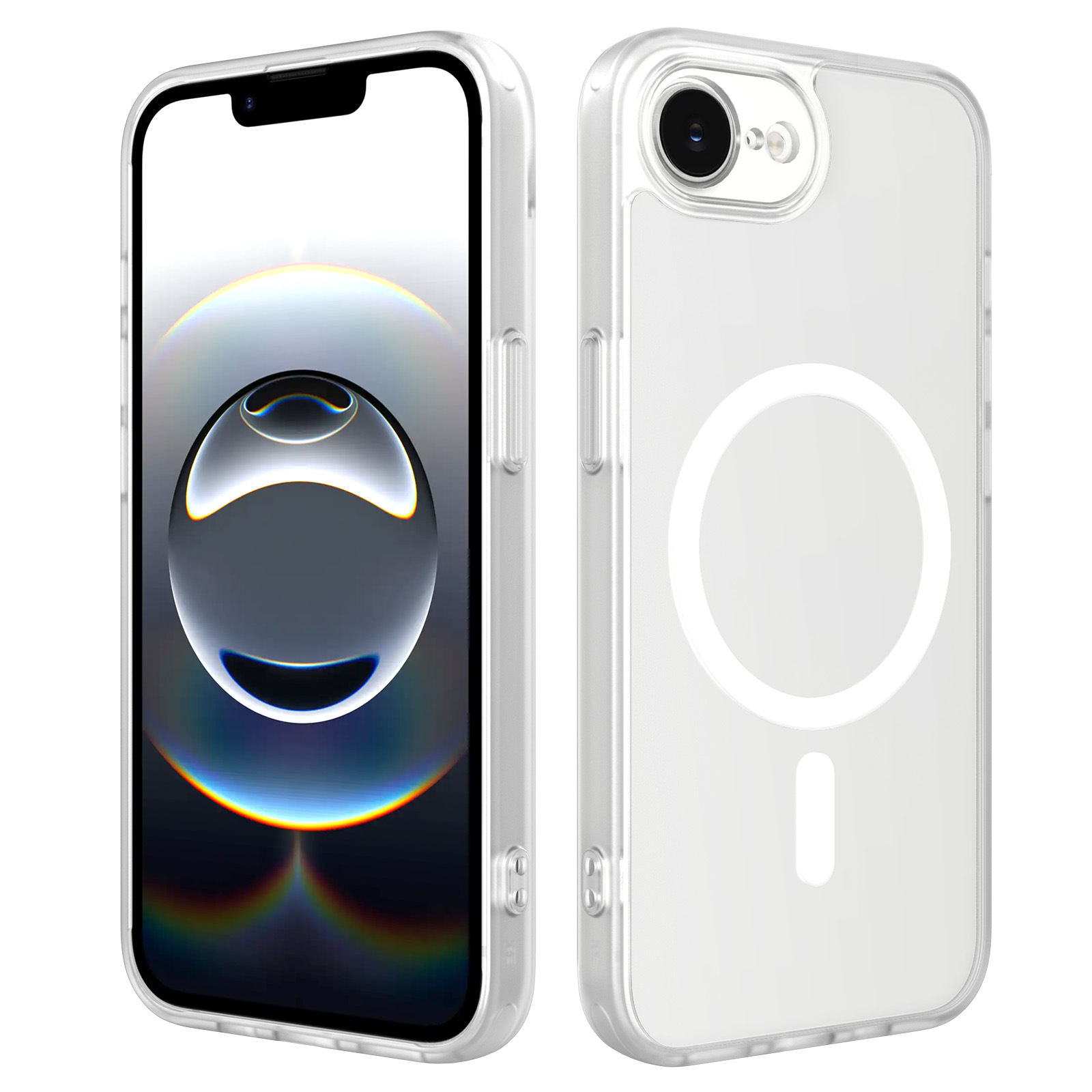 Funda para teléfono móvil iphone16promax con sensación de piel fina y succión magnética Apple 16E funda protectora dos en uno nuevo