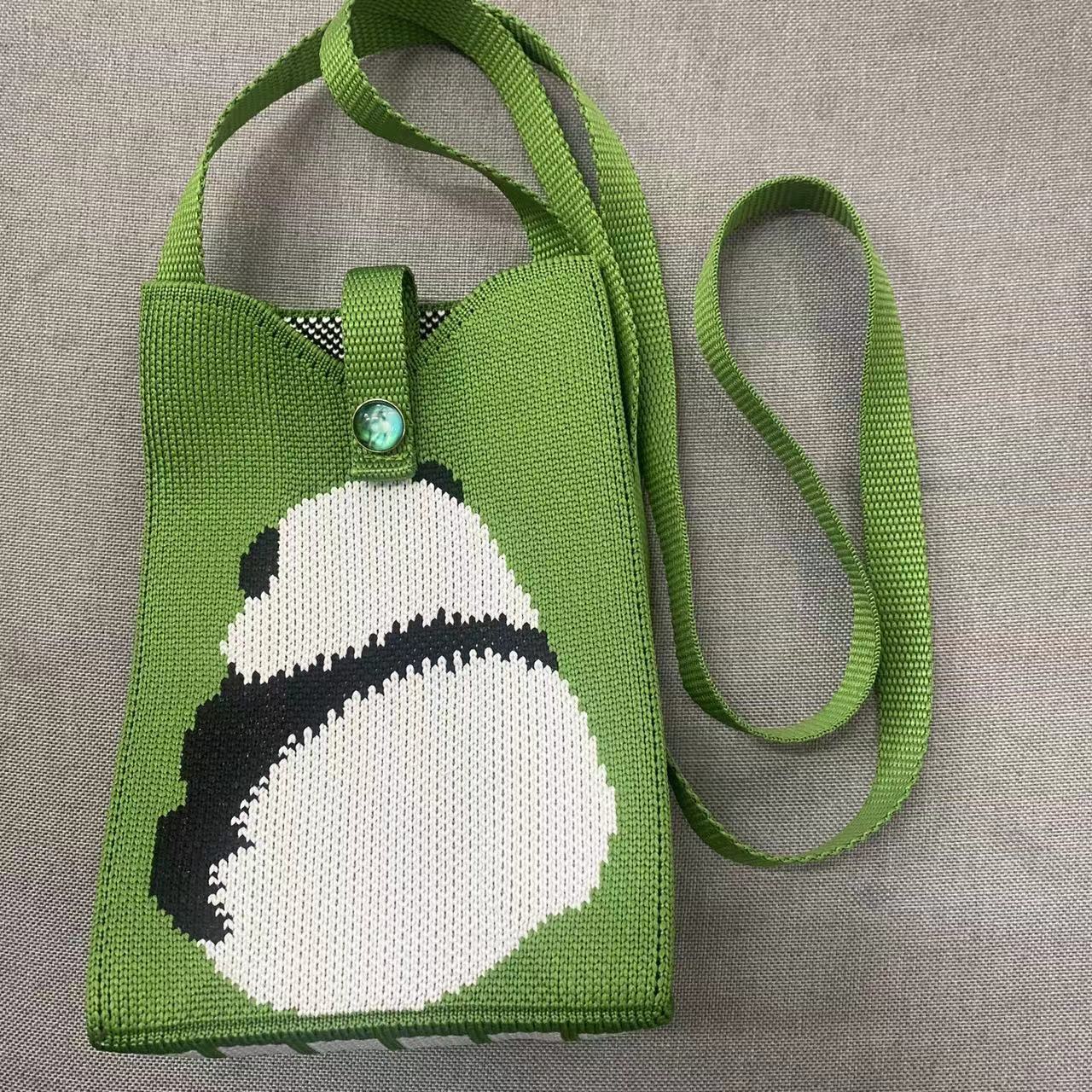 2023 Amazon eBay estilo coreano bolsa de lana moda simple punto bolsa de hombro Panda bolsa de mano fábrica