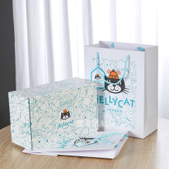 jellycat小号礼盒包装盒原装蓝色防尘袋送人礼品袋彩色手提袋现货