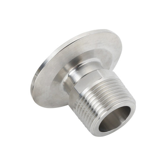 Quick installation outer wire NPT hexagonal outer wire 304 stainless steel chuck external thread joint clamp type quick screw thread