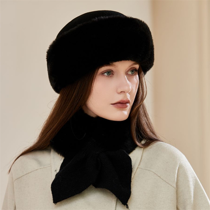 Gorro ushanka y cuello térmico para hombre peluche invierno_voghion.com