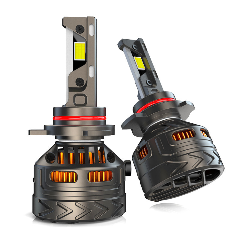 Explosión de alta potencia 300W automóvil LED tres tubos de cobre resaltado V32   H4, H7, H11, 9005