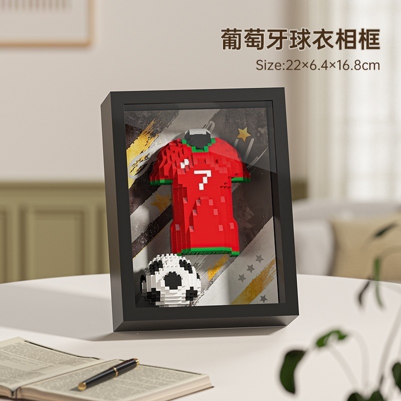 Recuerdo de la Copa del Mundo transfronteriza Fútbol Camiseta de la Copa del Mundo de Potencia Juguetes de decoración de figuras deportivas
