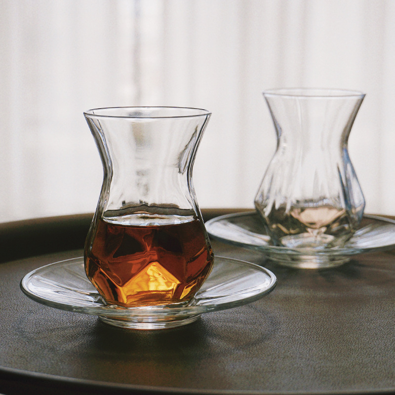 Classical Ethnic Style Turkish Imported Black Tea Glass Espresso Coffee Toffee Small Cup Special Home Wine Glass
