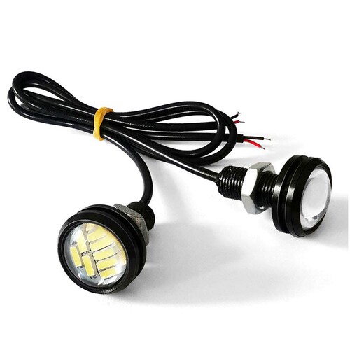 23MM eagle eye light car led reversing light 4014 ultra-thin gangster light motorcycle steering brake light flashing light