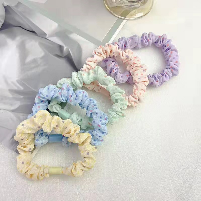 Polka dot diy small intestine hair ring