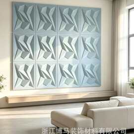UV喷绘打印木纹吸音板3d立体毛毡格栅板墙贴背景装饰隔音板吸音棉