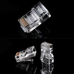 RJ45 network crystal head 1000 pieces per pack 8-core 8P8C network cable crystal head whole pack RJ45 