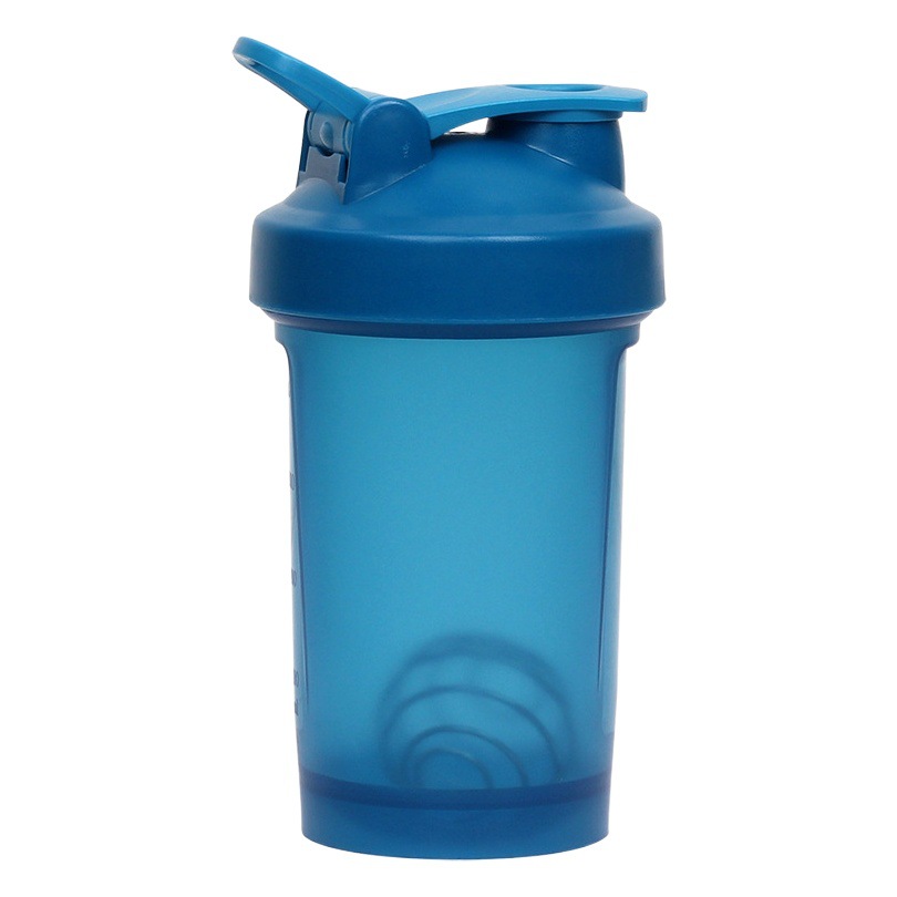 Suministro directo de fábrica 400ml taza de batido deportivo portátil taza de fitness taza de batido de proteína en polvo taza de mezcla Logotipo de impresión